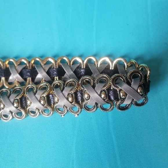 HP. Naani Made In Italy Chain And Leather Belt - Picture 4 of 14